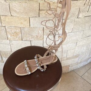 aldo cream sandal